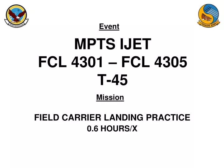 mpts ijet fcl 4301 fcl 4305 t 45