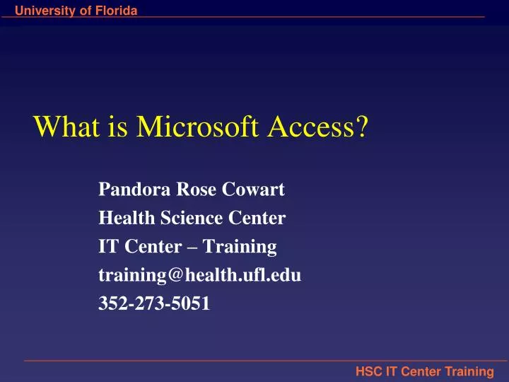 what is microsoft access