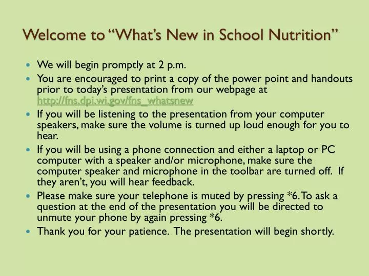 welcome to what s new in school nutrition