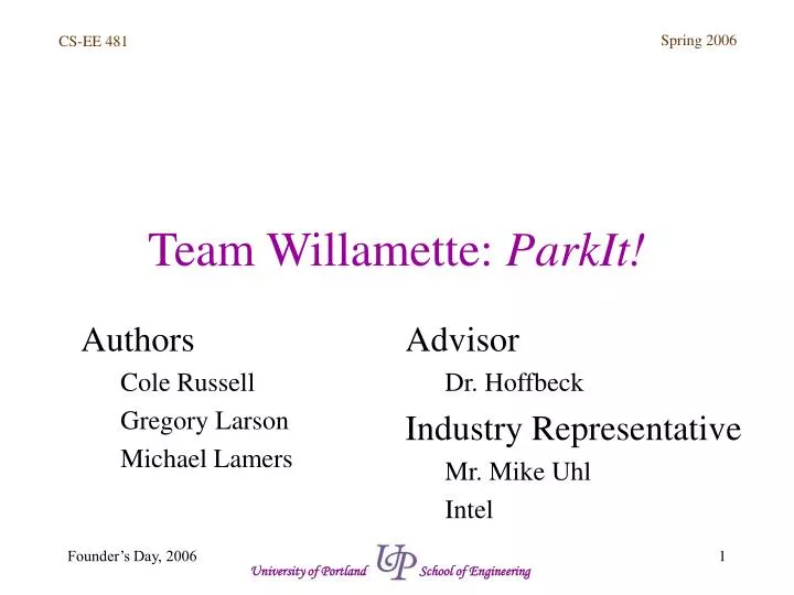 team willamette parkit