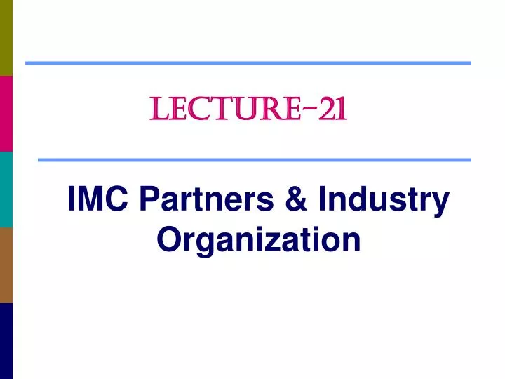 imc partners industry organization