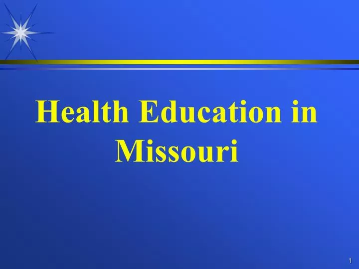 health education in missouri