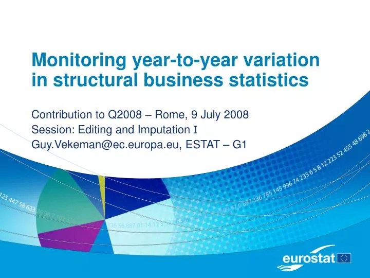 monitoring year to year variation in structural business statistics