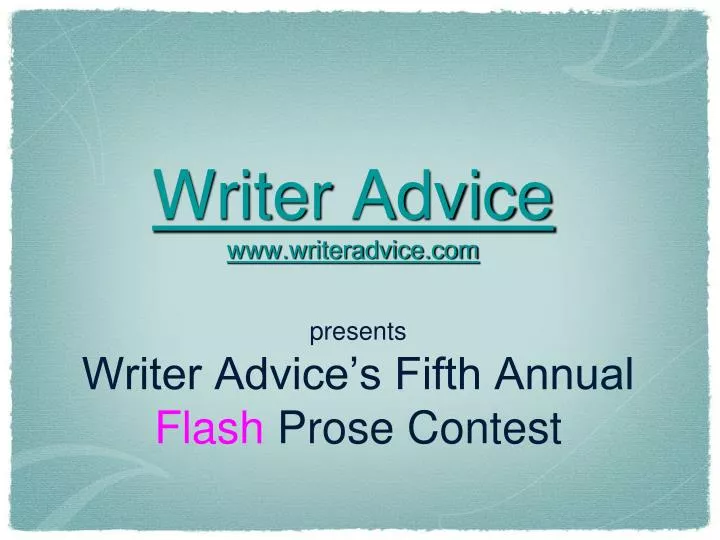 writer advice www writeradvice com
