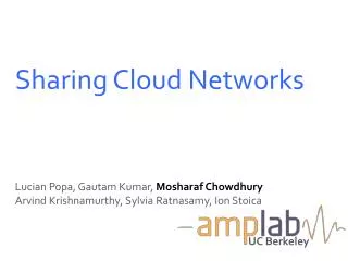 Sharing Cloud Networks