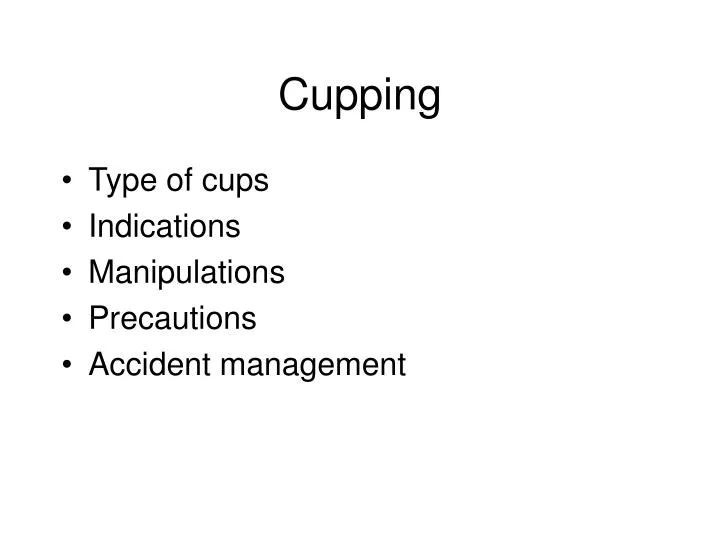 cupping