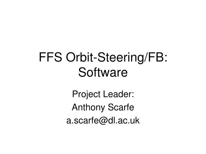ffs orbit steering fb software