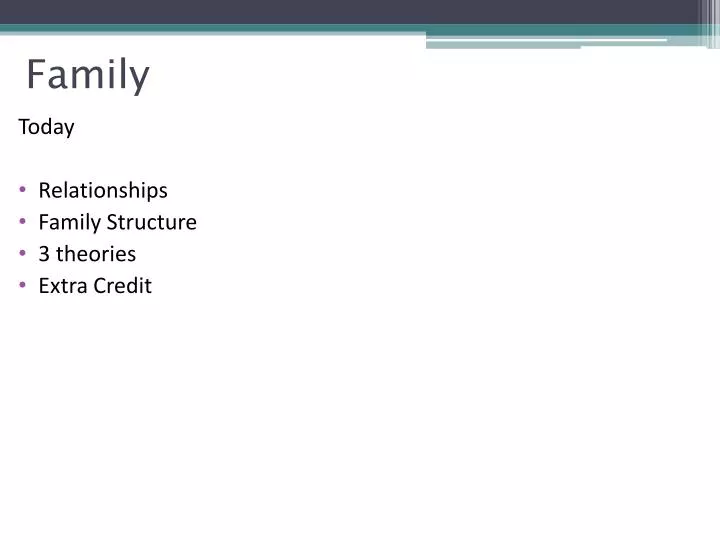 today relationships family structure 3 theories extra credit