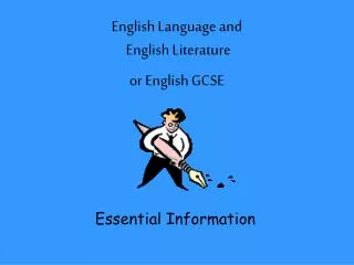 English Language and English Literature or English GCSE