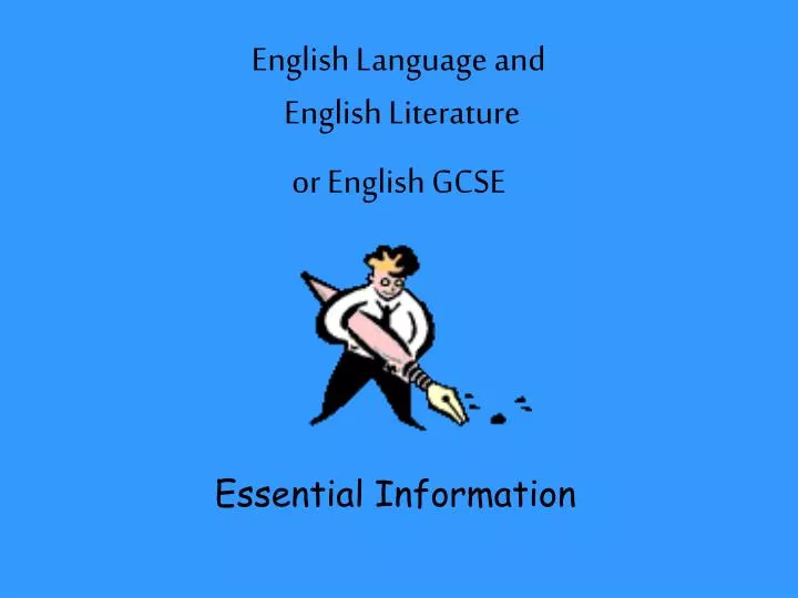 english language and english literature or english gcse