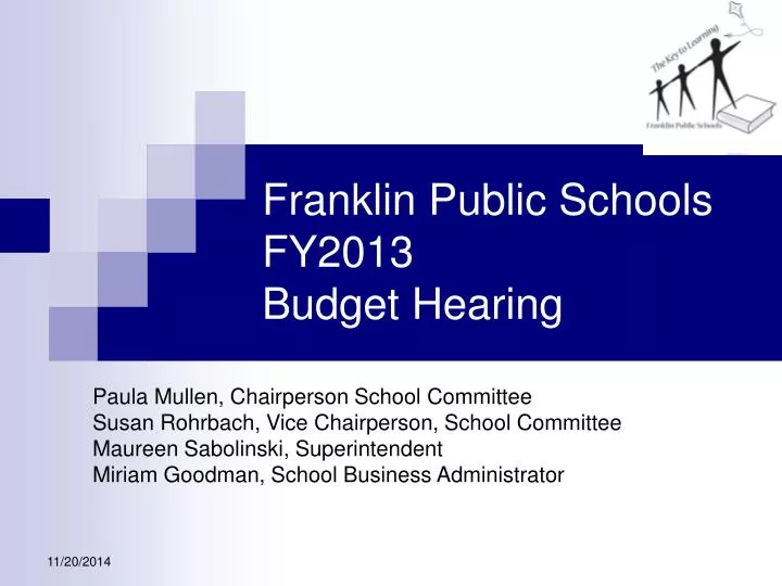 franklin public schools fy2013 budget hearing