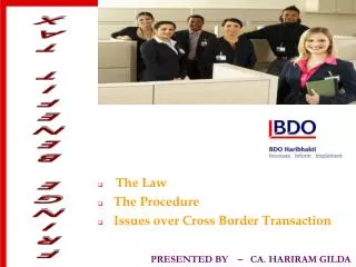 The Law The Procedure Issues over Cross Border Transaction