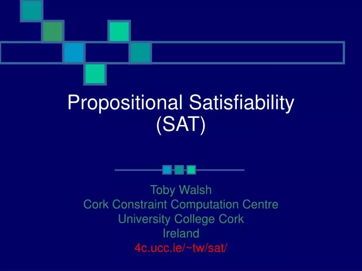 propositional satisfiability sat