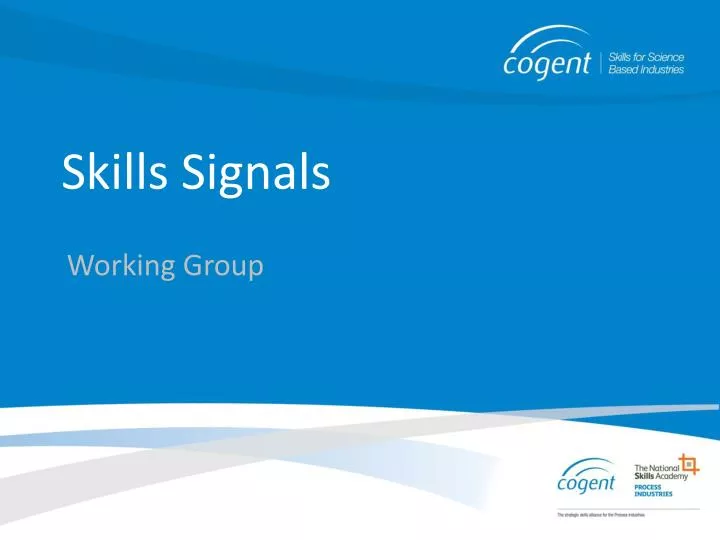 skills signals