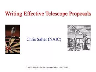 Writing Effective Telescope Proposals