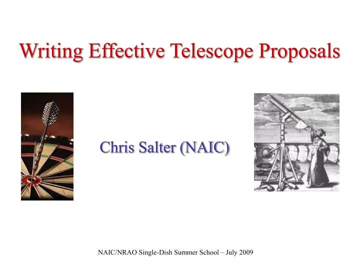 writing effective telescope proposals