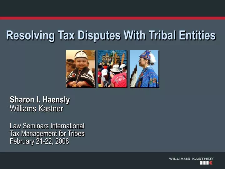 resolving tax disputes with tribal entities