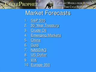 Market Forecasts
