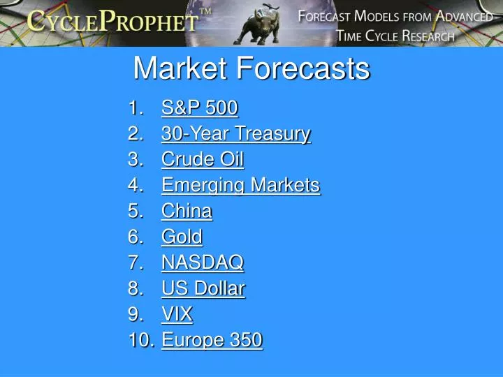 market forecasts