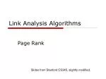 Link Analysis Algorithms - slide 1
