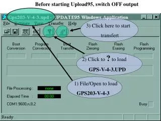 2) Click to ? to load GPS-V-4-3.UPD