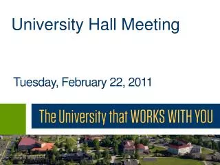 University Hall Meeting