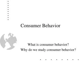 Consumer Behavior