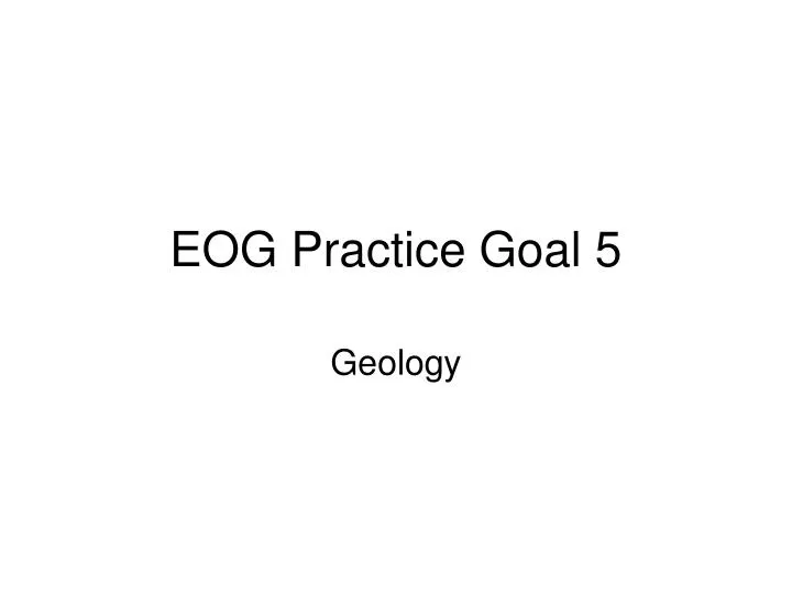 eog practice goal 5