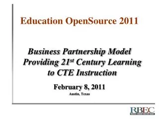 Education OpenSource 2011