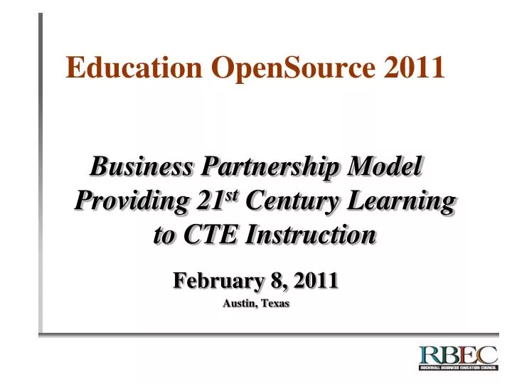education opensource 2011