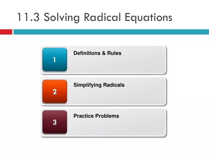 11 3 solving radical equations