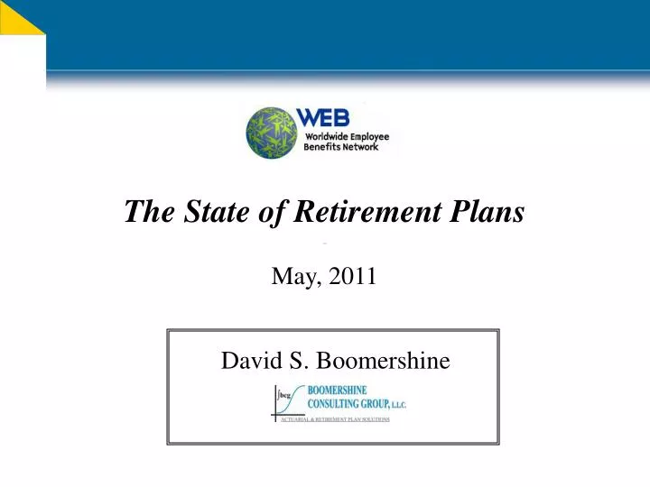 the state of retirement plans may 2011