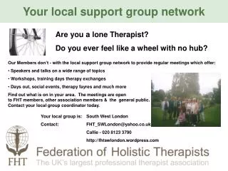 Your local support group network
