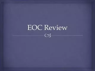 EOC Review