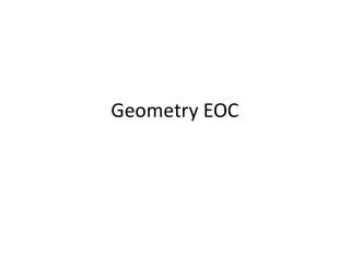 Geometry EOC