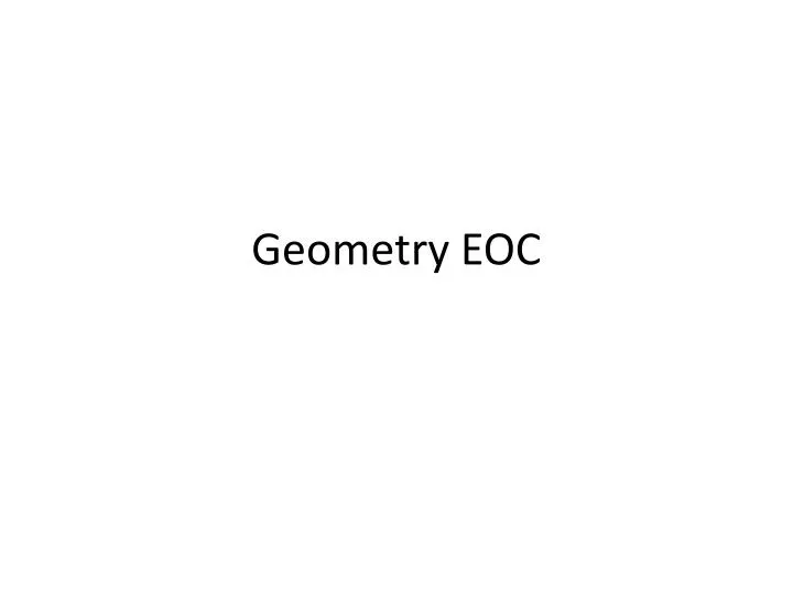geometry eoc