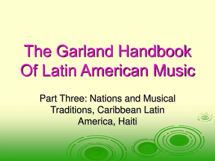 the garland handbook of latin american music