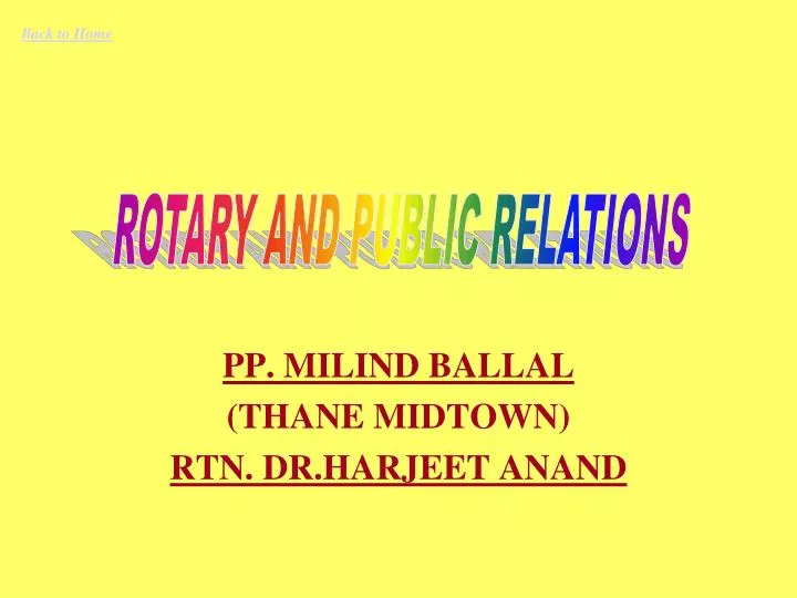 pp milind ballal thane midtown rtn dr harjeet anand