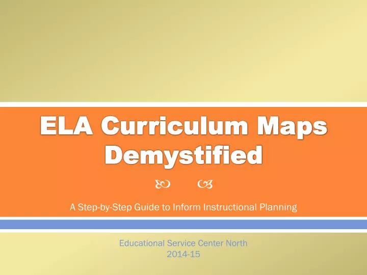 ela curriculum maps demystified