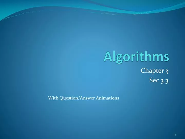 algorithms