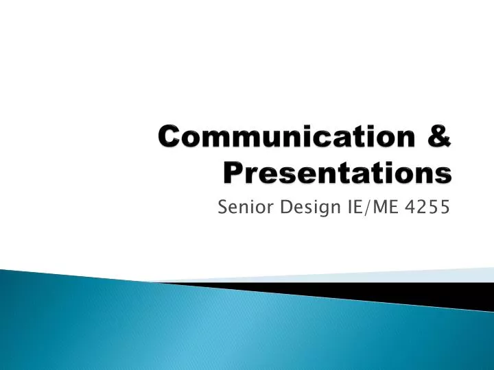 communication presentations
