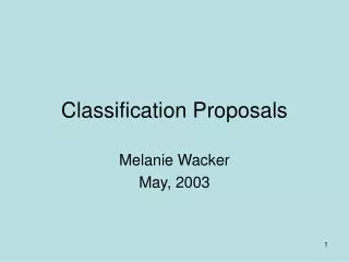 classification proposals