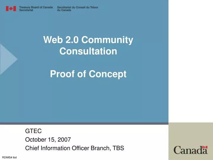 web 2 0 community consultation proof of concept