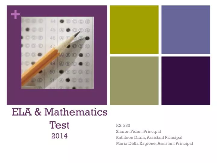 ela mathematics test 2014