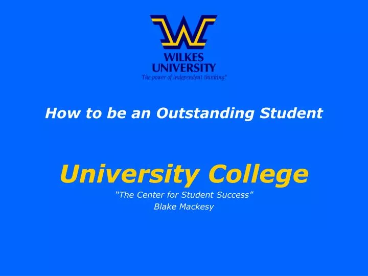 how to be an outstanding student