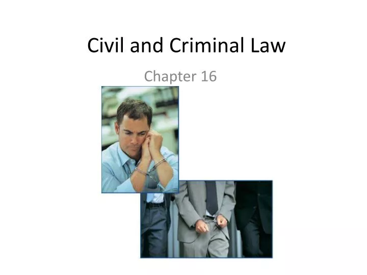 civil and criminal law
