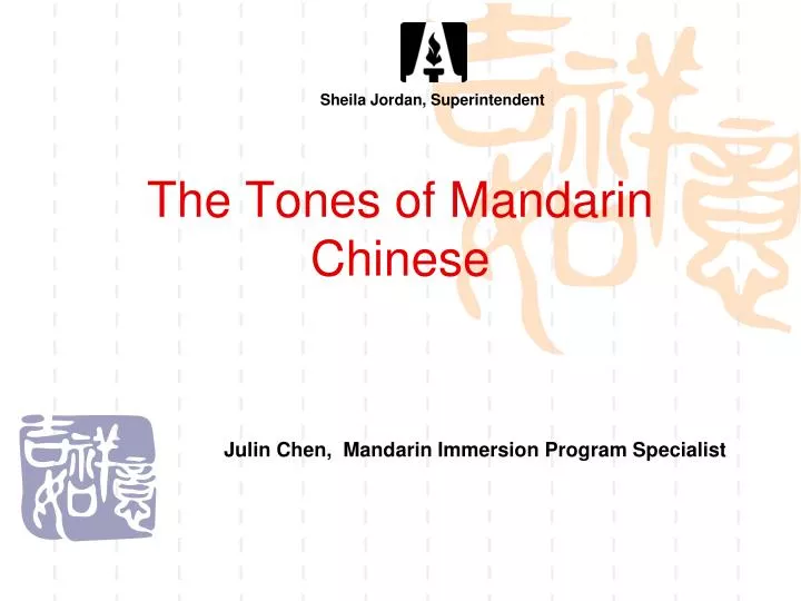 the tones of mandarin chinese