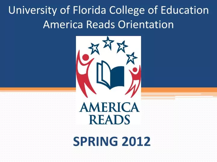 university of florida college of education america reads orientation