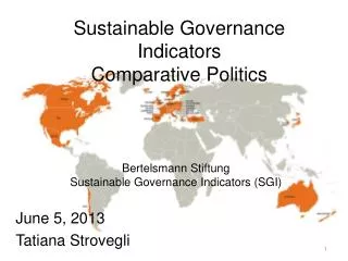 Sustainable Governance Indicators Comparative Politics