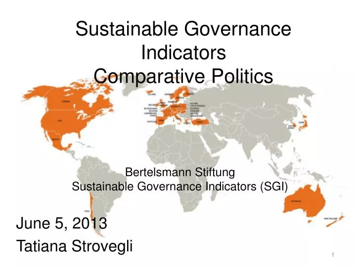 sustainable governance indicators comparative politics